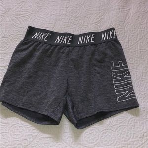 grey nike dri-fit shorts perfect condition!